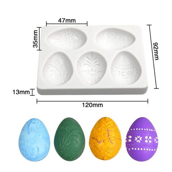 Easter Egg Silicone Mold 4.7cm